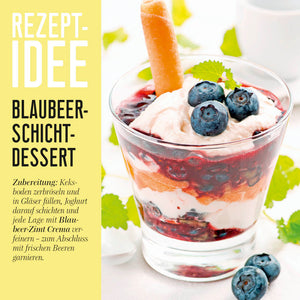 Blaubeer-Zimt Crema Rezeptidee Blaubeer-Schicht-Dessert