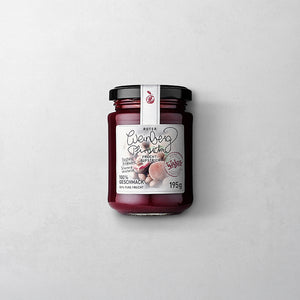 Roter Weinbergpfirsich Fruchtaufstrich im 195 g Glas