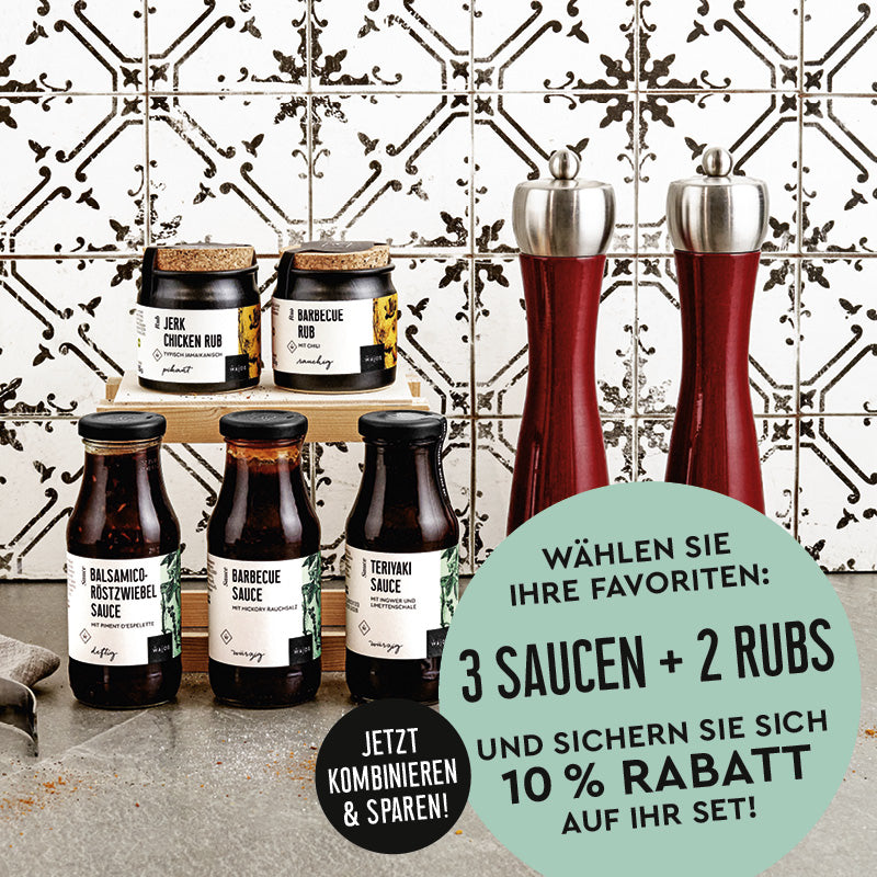 Wajos BBB Bundle: 3 Saucen 2 Rubs