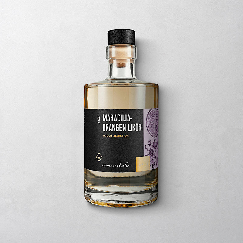 Maracuja-Orangen Likör – vegan, fruchtig, 17% vol Maracuja-Orangen Likör – vegan, fruchtig, 17% vol
