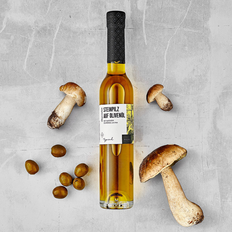 Steinpilz auf Olivenöl in 250 ml Flasche