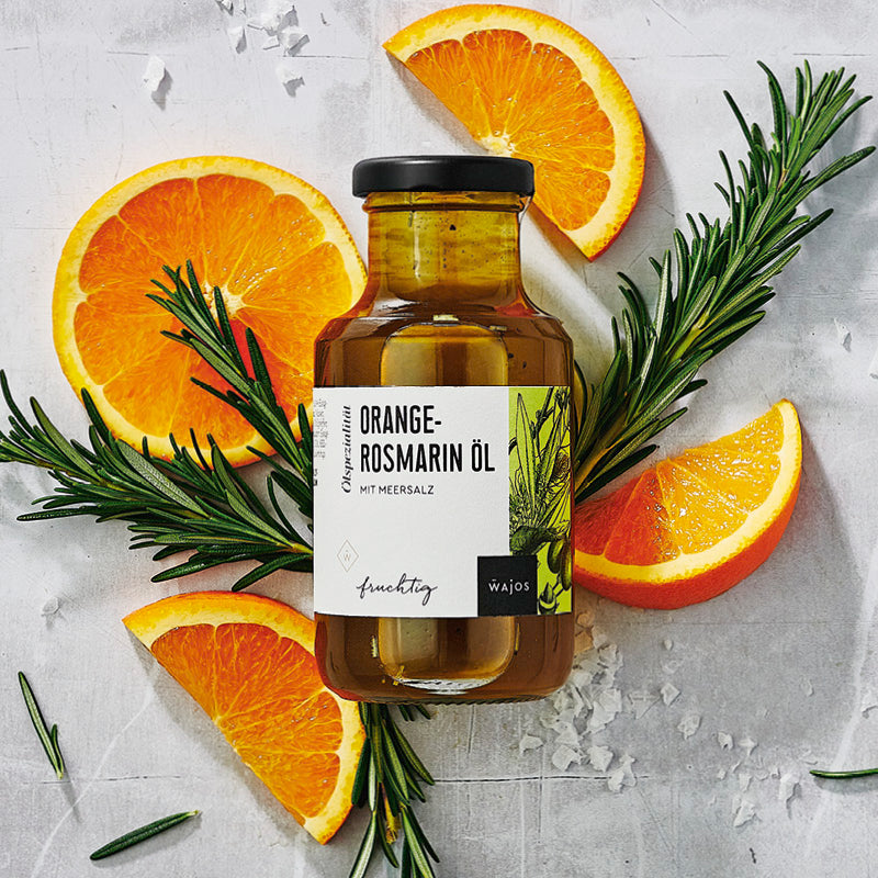 Orange-Rosmarin Öl in 250 ml Flasche