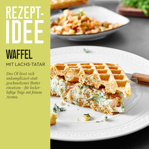 Brat- und Backoel Rezeptidee gefüllte Waffel