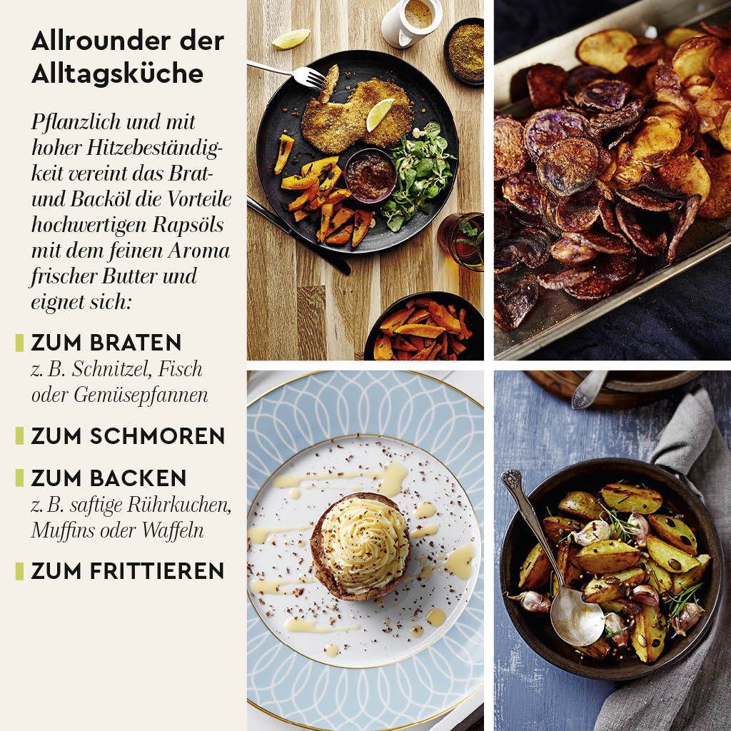 Brat- und Backoel Anwendungsideen