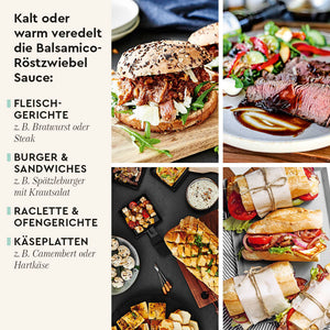 Balsamico Röstzwiebel Sauce Anwendungsideen