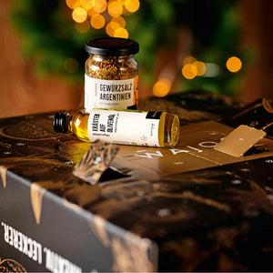 Wajos BBQ Adventskalender Nahaufnahme mit geöffneten Türchen