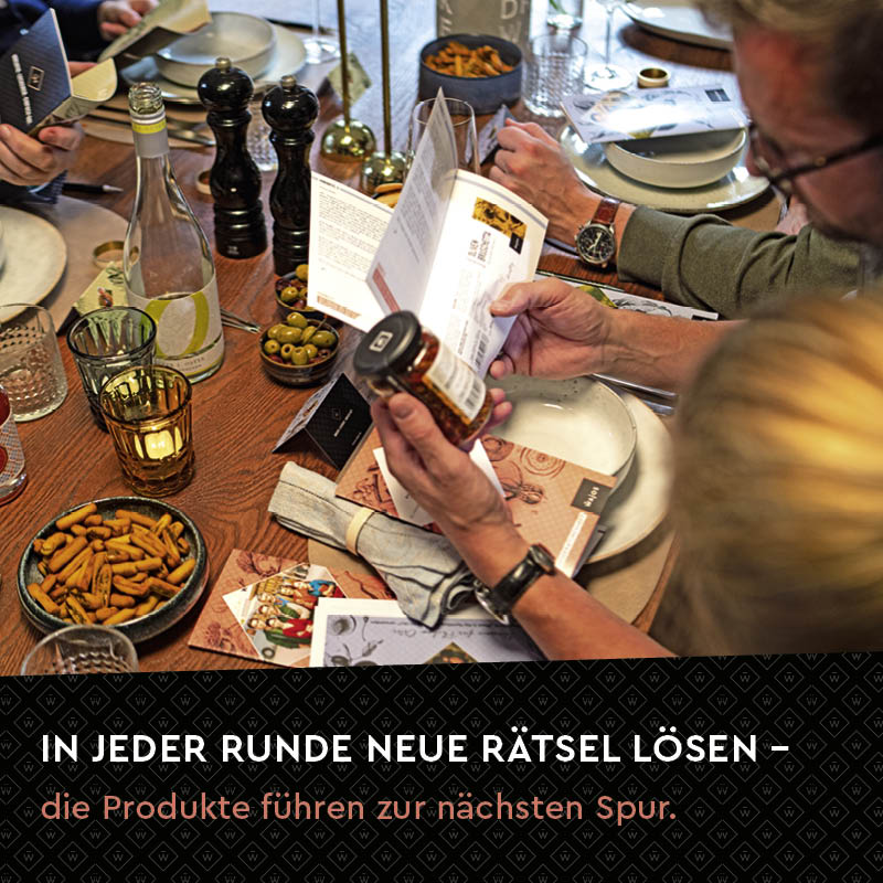 Wajos Krimi Dinner Box Hinweise