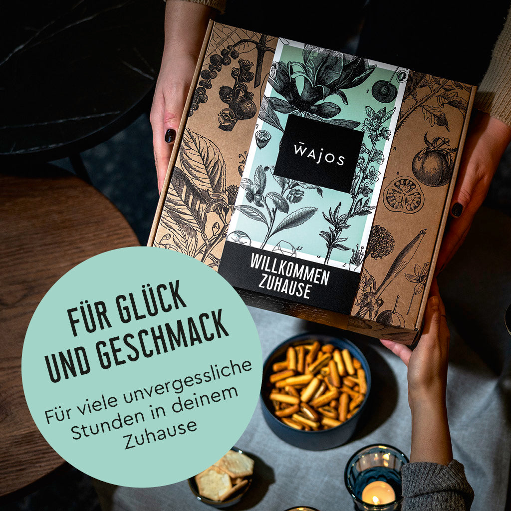 Wajos Geschenkset Einzug Geschenkeübergabe