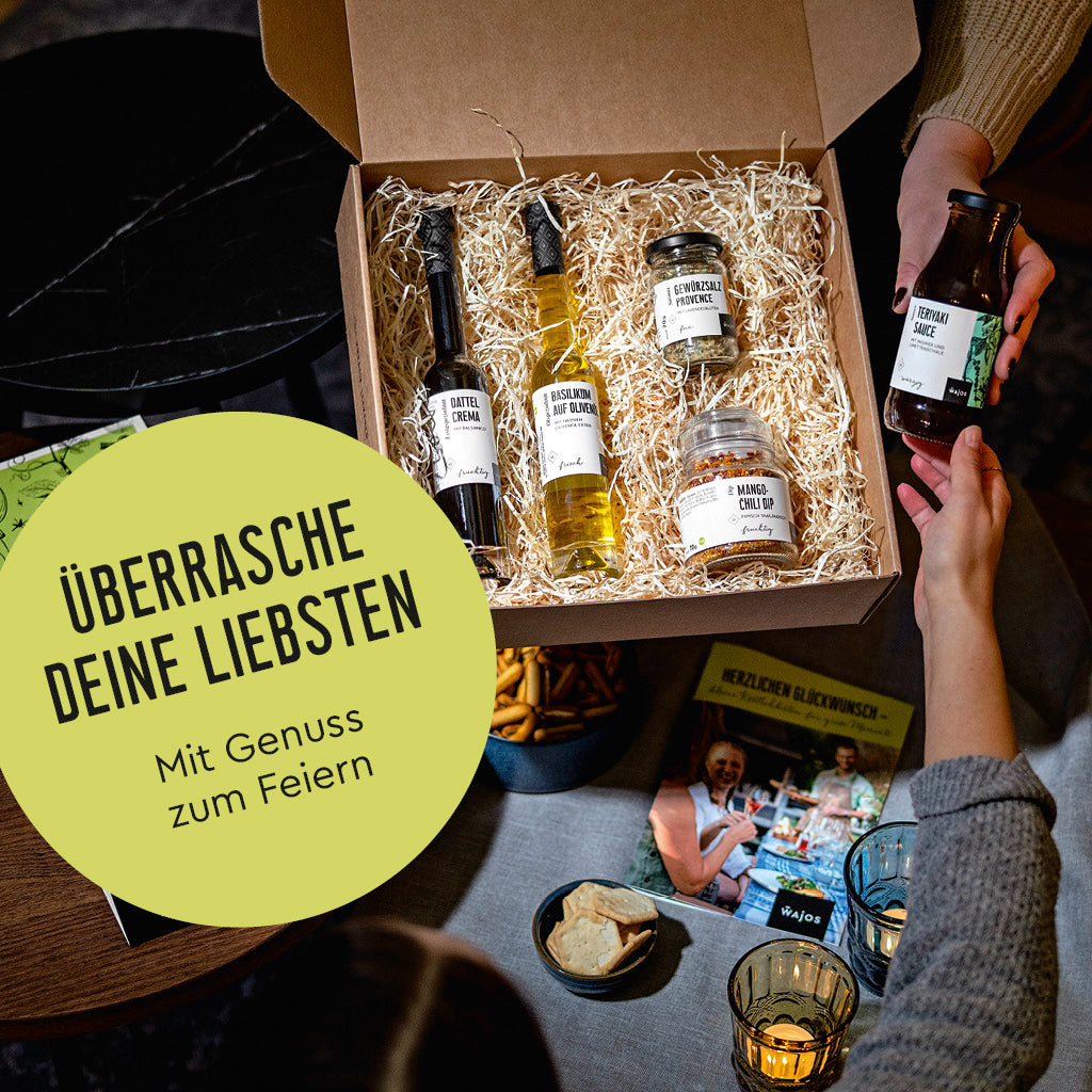 Wajos Geschenkset Herzlichen Glückwunsch Wohnzimmer