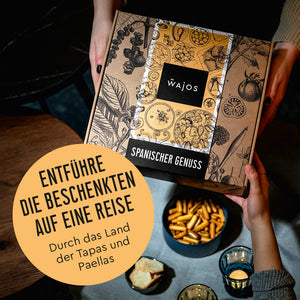 Wajos Geschenkset Spanien Geschenkeübergabe