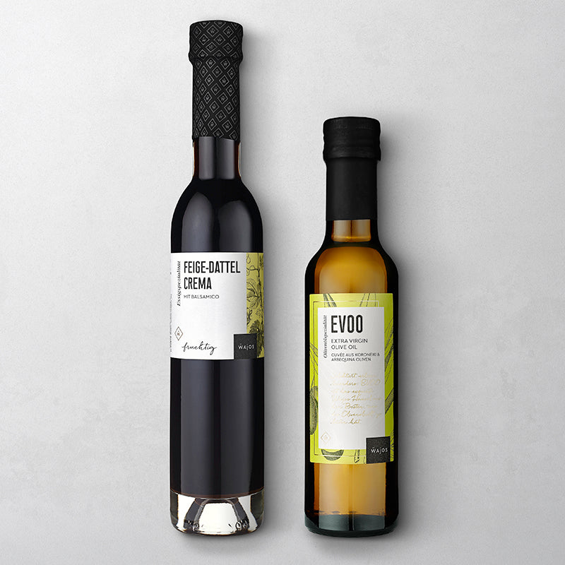 Dressing-Duo Freisteller Feige-Dattel Crema & EVOO 